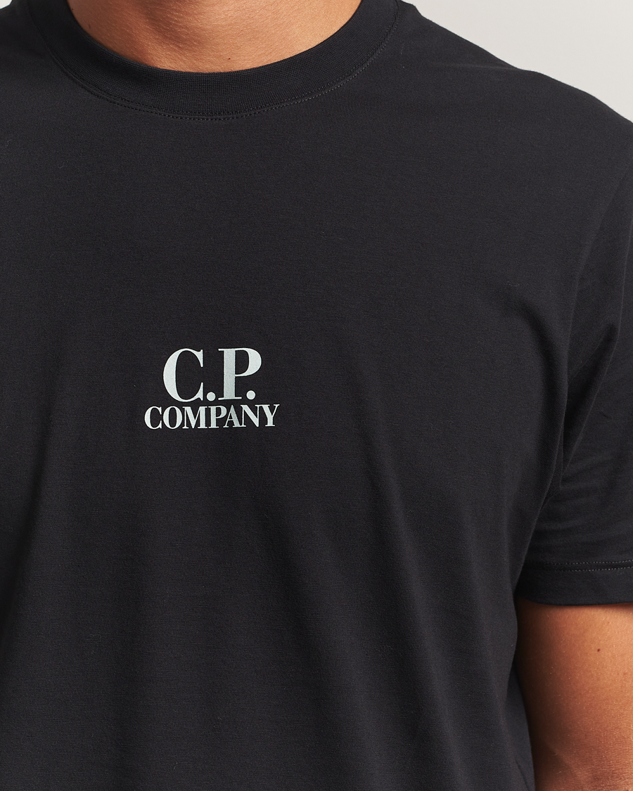 Herr | T-Shirts | C.P. Company | Jersey Back Logo T-Shirt Black