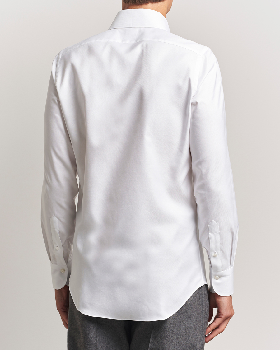 Herr | Skjortor | Finamore Napoli | Milano Slim Oxford Button Down Shirt White
