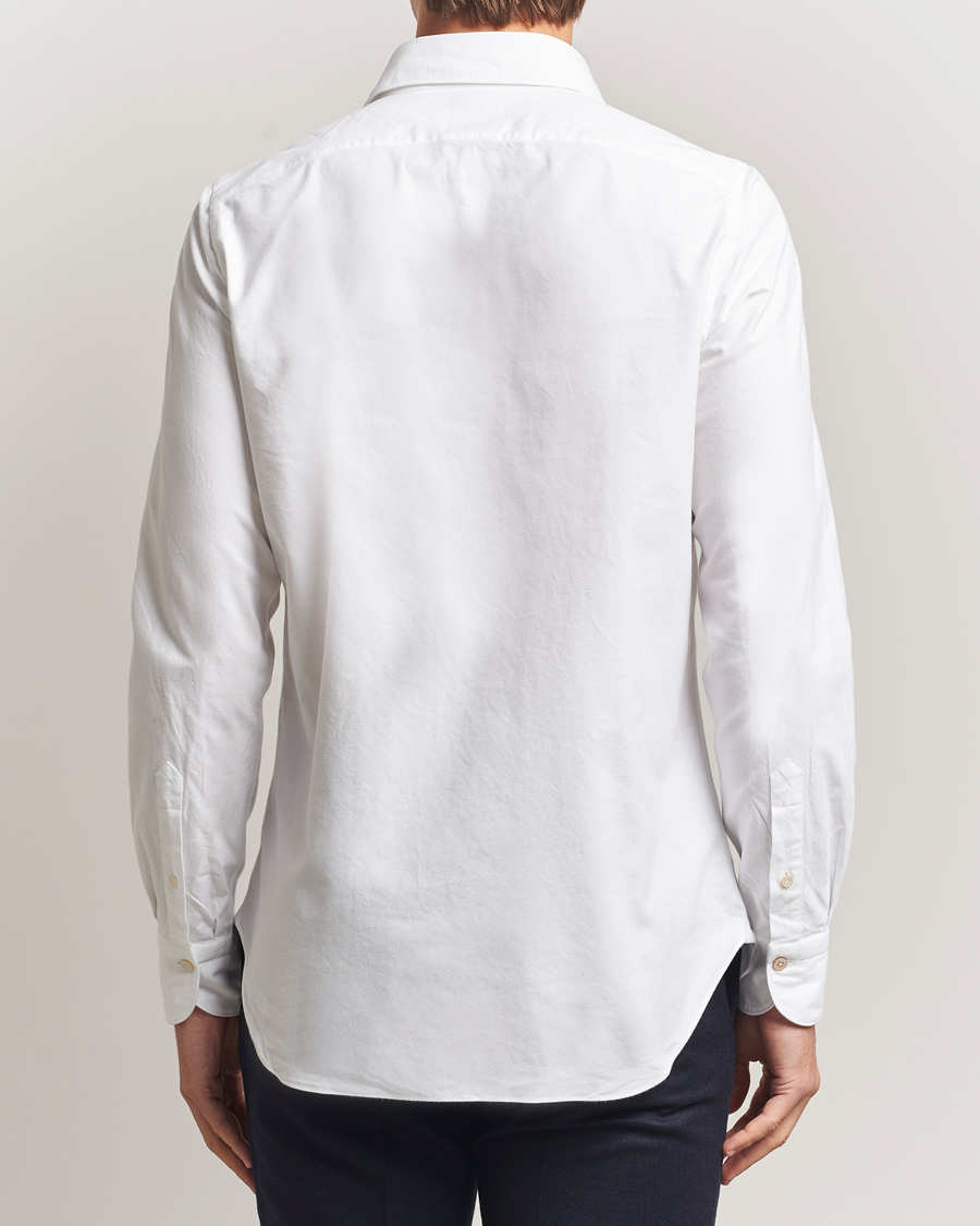 Herr | Skjortor | Finamore Napoli | Gaeta Flannel Sport Shirt White