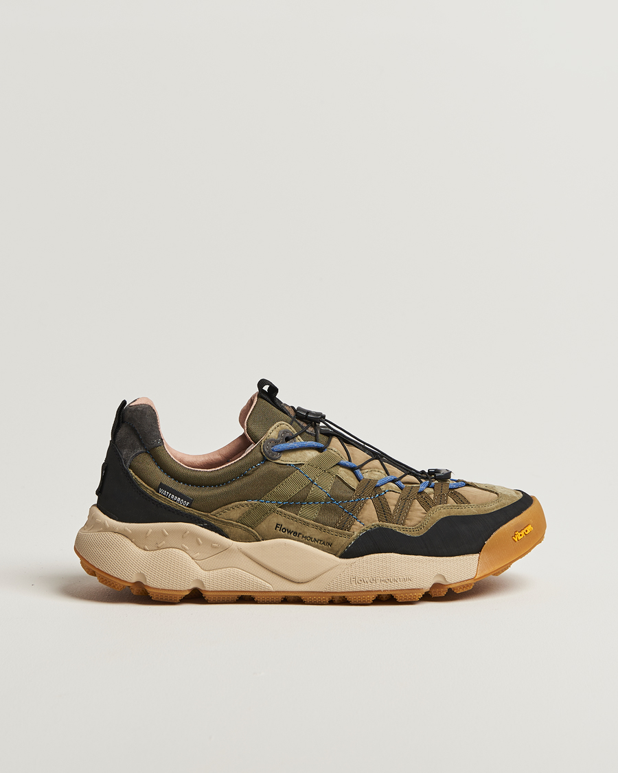 Herr | Sneakers | Flower Mountain | Iwano 2 Suede/Nylon Trail Sneaker Olive