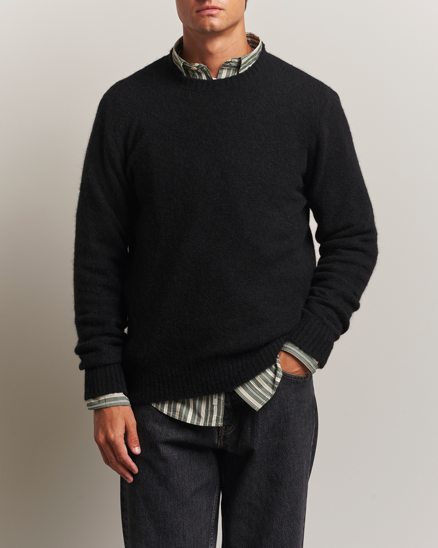 Herr | Tröjor | Forét | Alpine Alpaca Knit Black