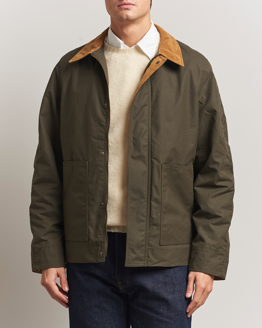 Herr | Jackor | Forét | Aspen Oilskin Jacket Army