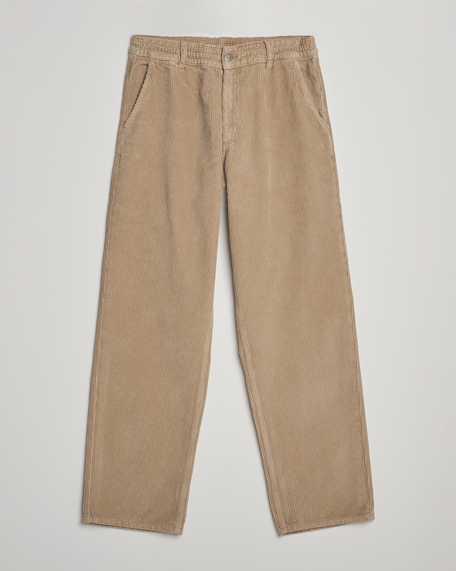 Herr | Byxor | Forét | Clay Corduroy Pants Khaki