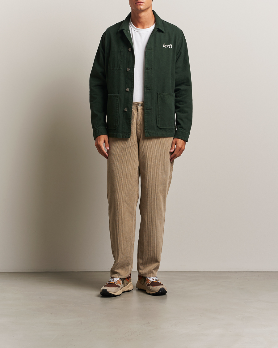 Herr | Byxor | Forét | Clay Corduroy Pants Khaki