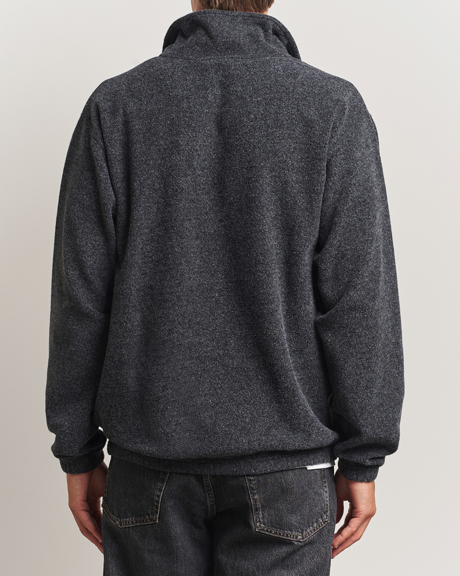 Herr | Tröjor | Forét | Elm Half Zip Sweatshirt Dark Grey Melange
