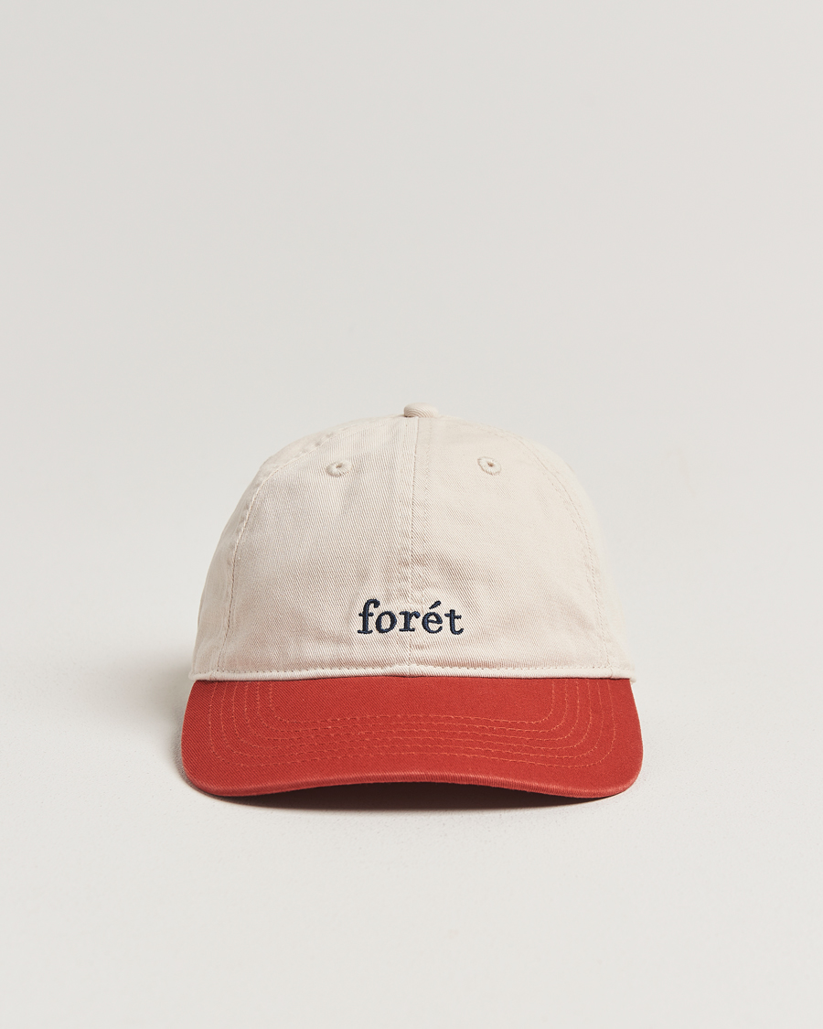 Herr | Hattar & kepsar | Forét | Hawk Washed 2-Tone Cap Cloud/Red