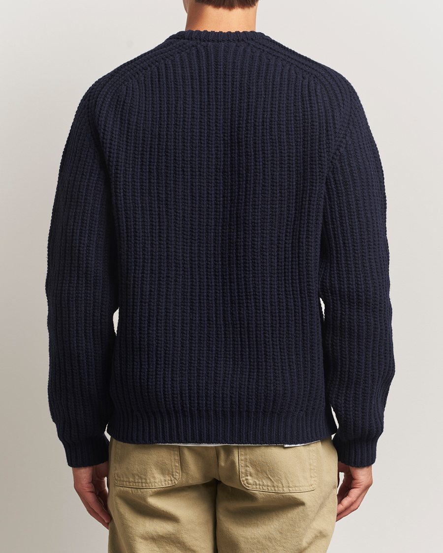 Herr | Tröjor | Forét | Trip Chunky Rib Knit Navy