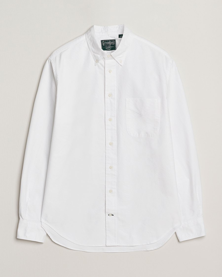 Herr | Skjortor | Gitman Vintage | Oxford Button Down Shirt White