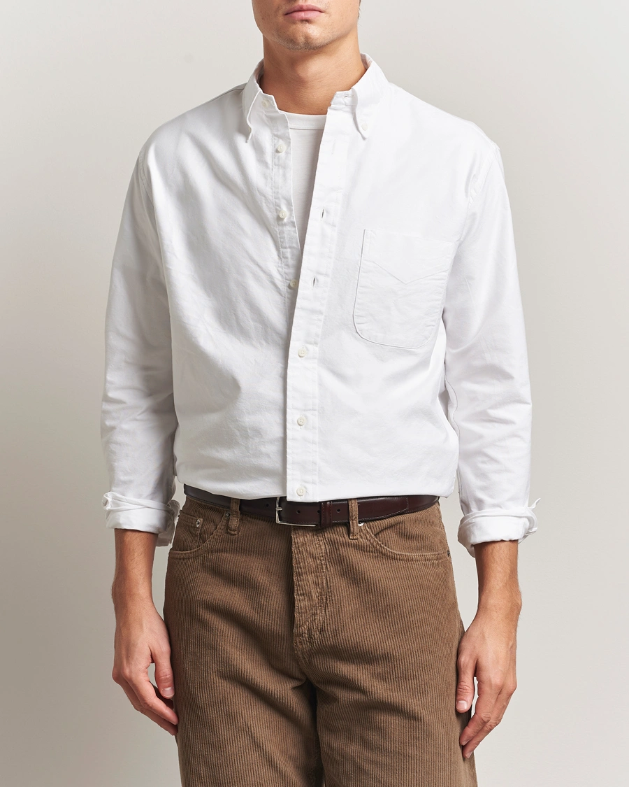 Herr | Skjortor | Gitman Vintage | Oxford Button Down Shirt White
