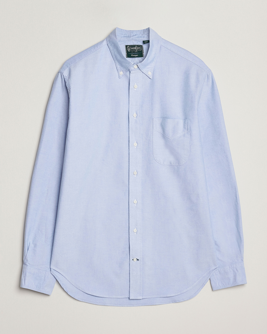Herr | Skjortor | Gitman Vintage | Oxford Button Down Shirt Light Blue
