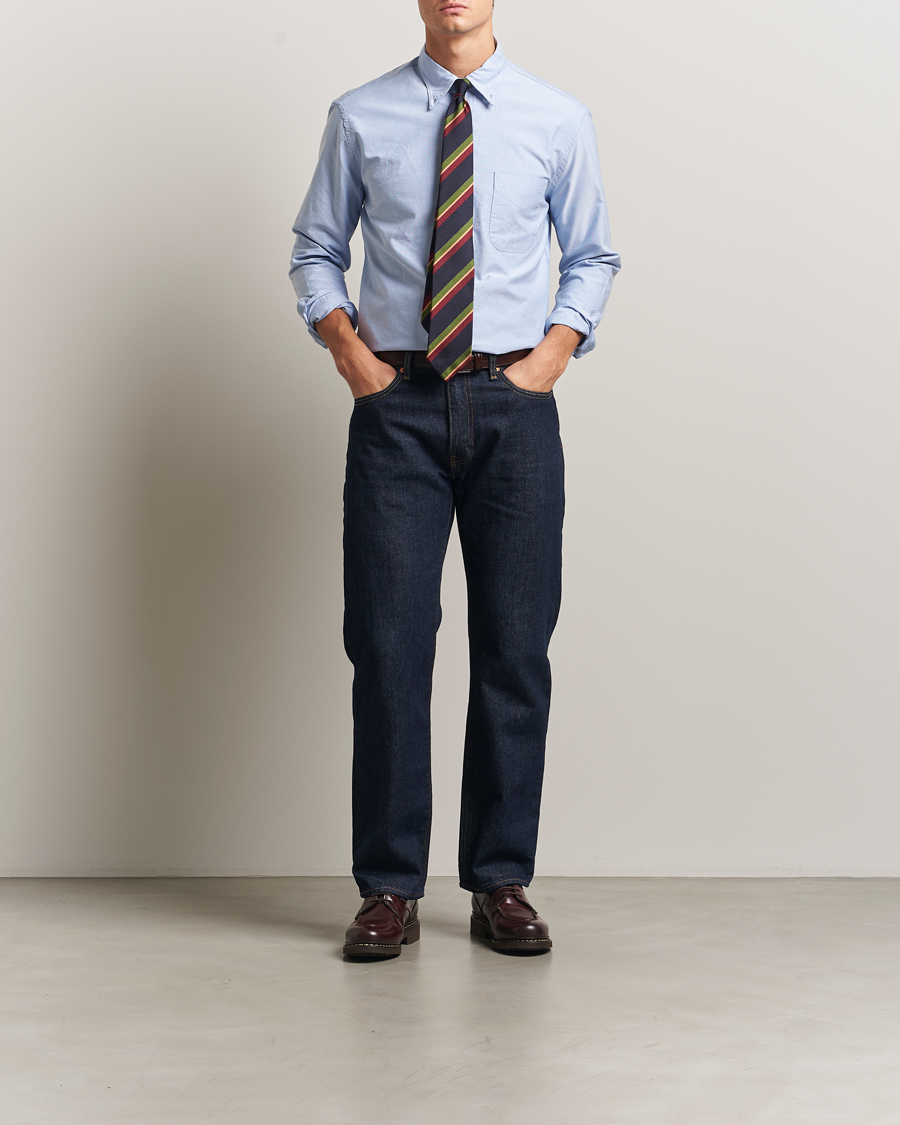 Herr | Skjortor | Gitman Vintage | Oxford Button Down Shirt Light Blue