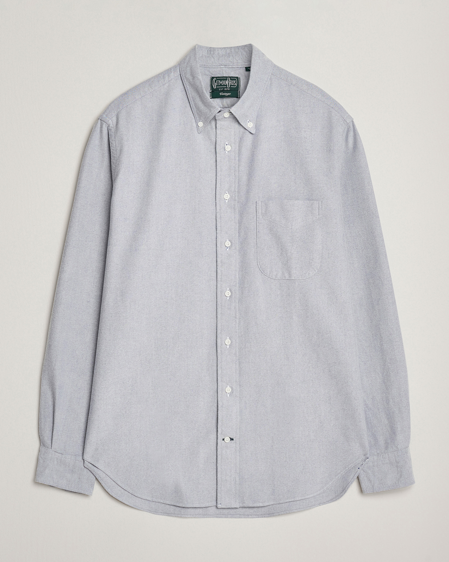 Herr | Skjortor | Gitman Vintage | Brushed Oxford Button Down Shirt Blue