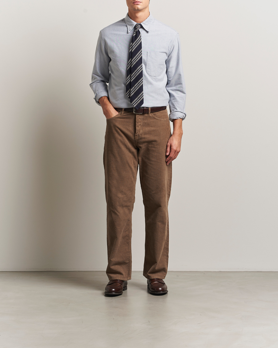 Herr | Skjortor | Gitman Vintage | Brushed Oxford Button Down Shirt Blue