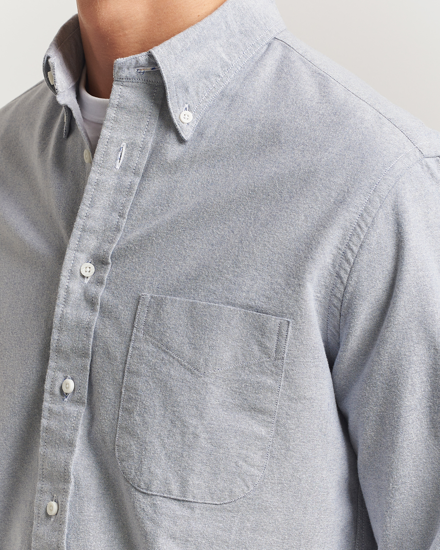 Herr | Skjortor | Gitman Vintage | Brushed Oxford Button Down Shirt Blue