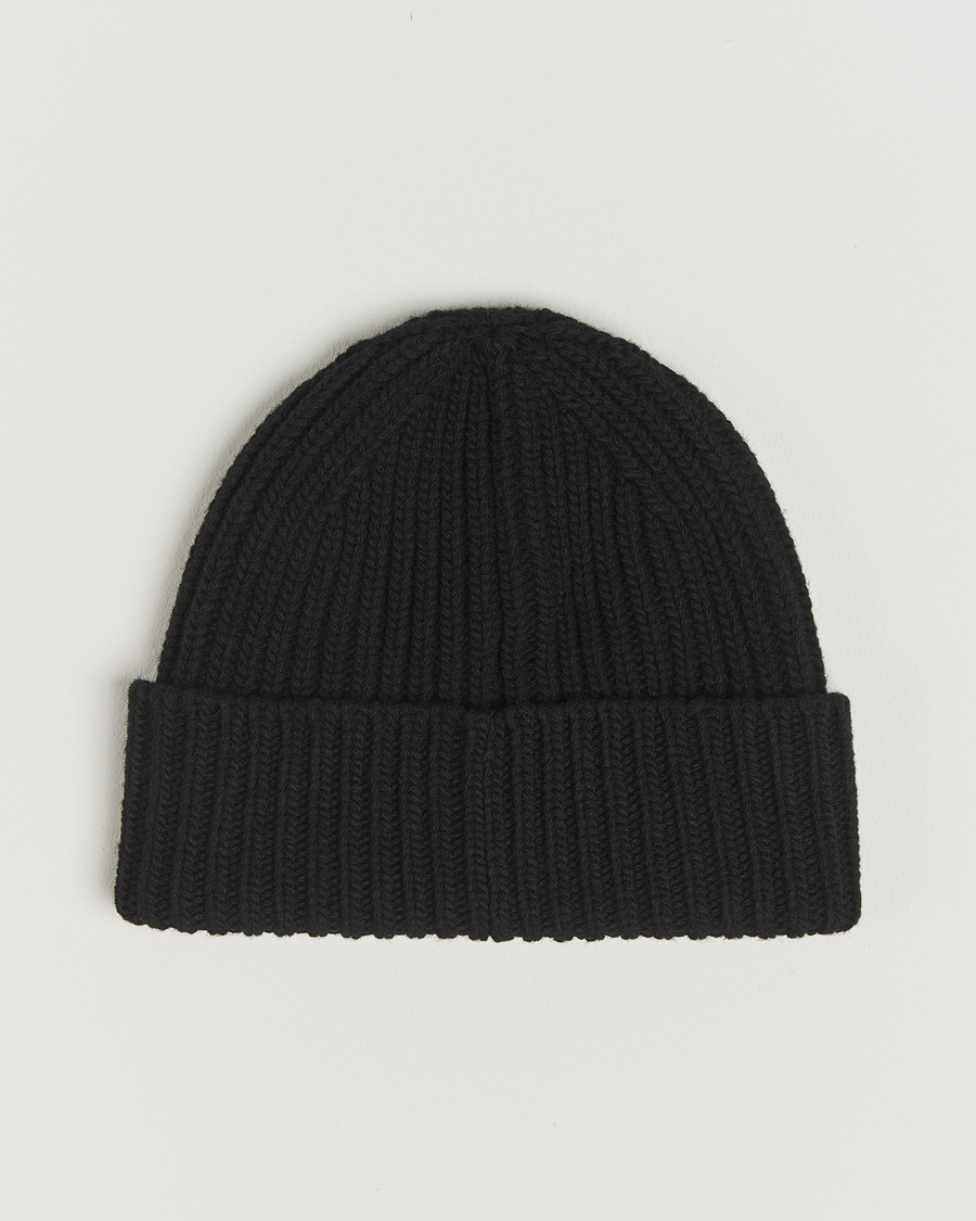 Herr | Mössor | Golden Goose | Rib Wool Beanie Black