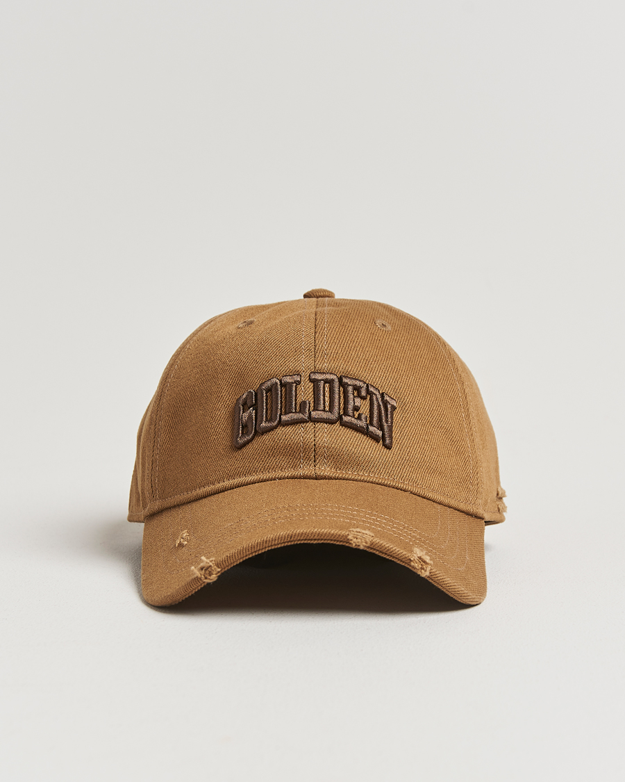 Herr | Hattar & kepsar | Golden Goose | Embroidered Cotton Cap Beige