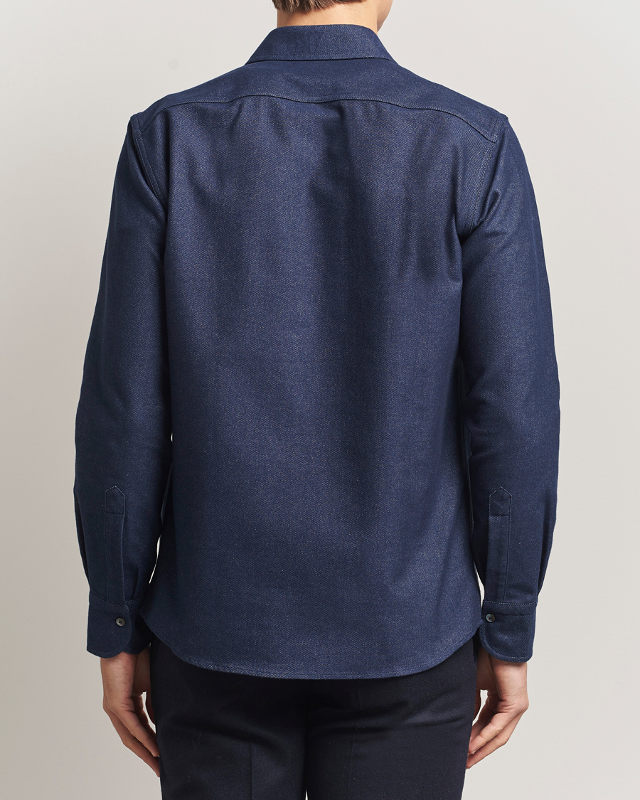 Herr | Skjortor | Grigio | Heavy Twill Overshirt Navy