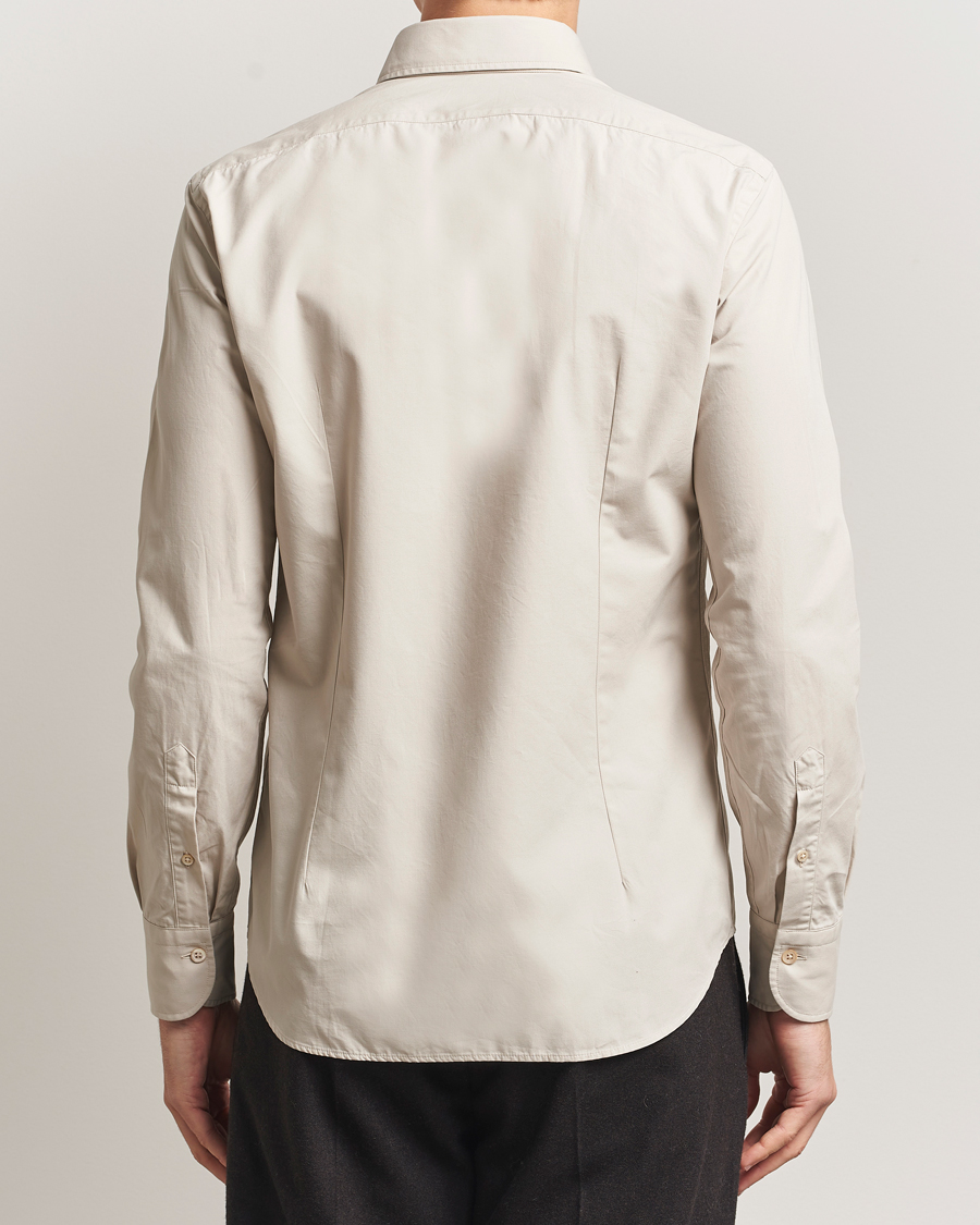 Herr | Skjortor | Grigio | Cotton Twill Shirt Beige