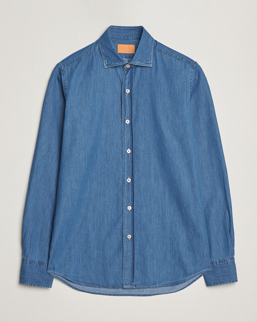 Herr | Skjortor | Grigio | Denim Shirt Indigo