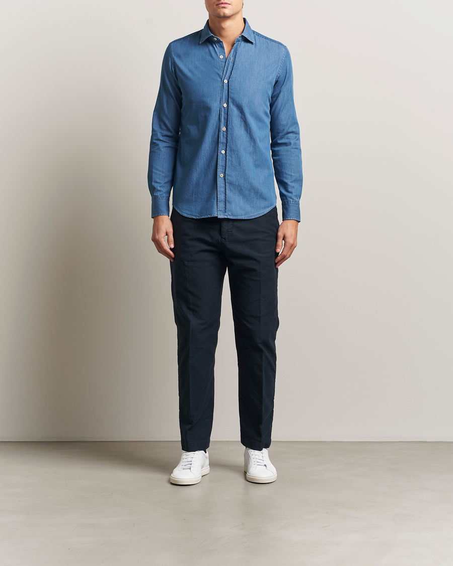 Herr | Skjortor | Grigio | Denim Shirt Indigo