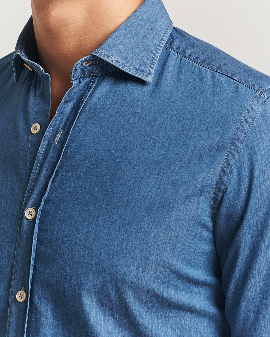 Herr | Skjortor | Grigio | Denim Shirt Indigo