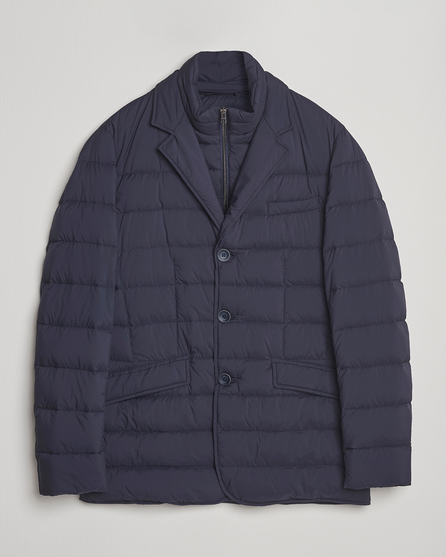 Herr | Jackor | Herno | Nylon Down Blazer Navy