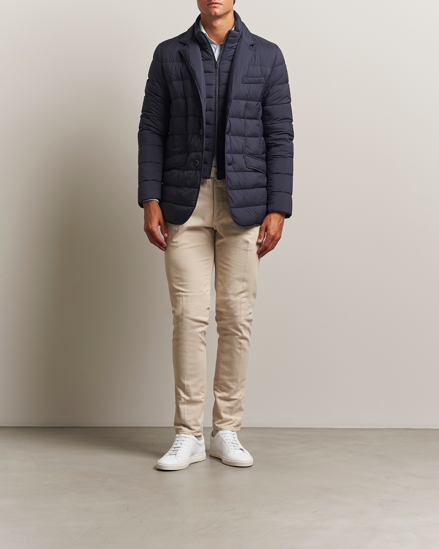 Herr | Jackor | Herno | Nylon Down Blazer Navy