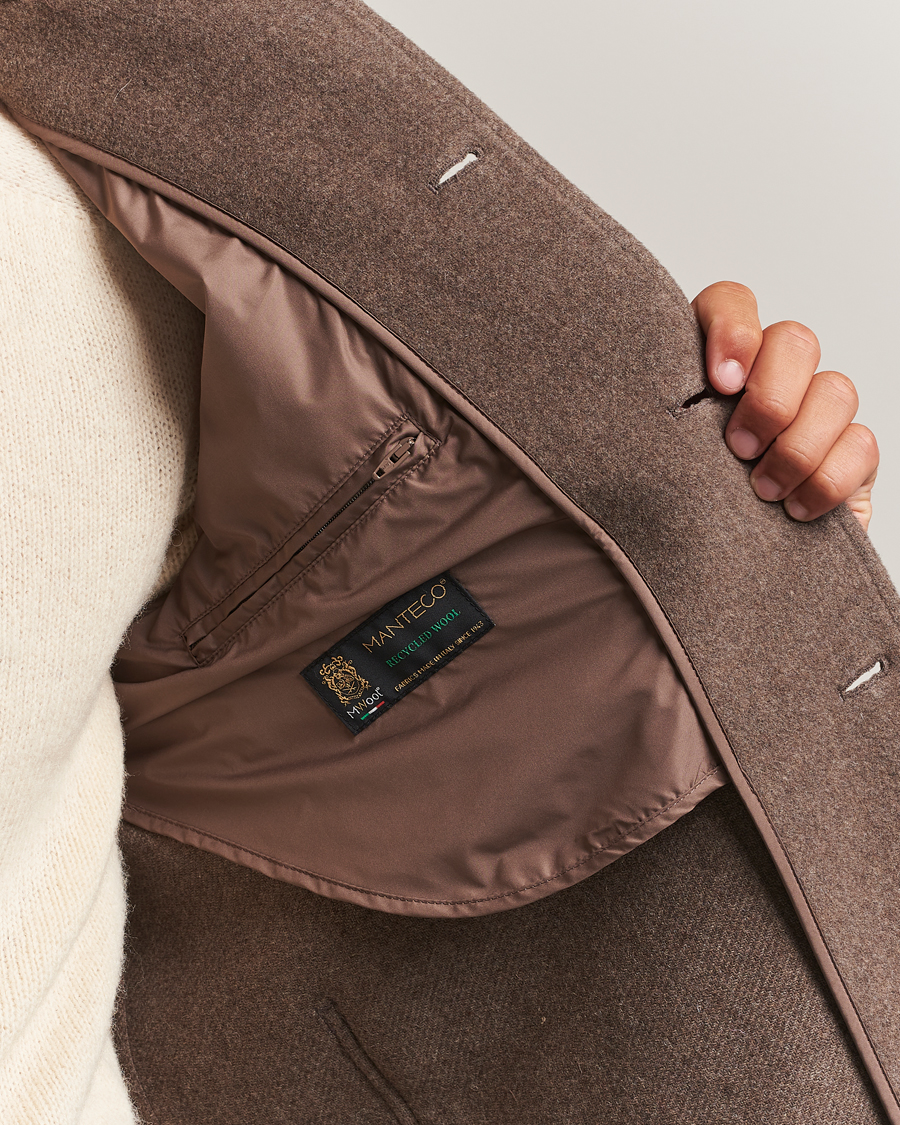 Herr | Jackor | Herno | Soft Wool Field Jacket Beige