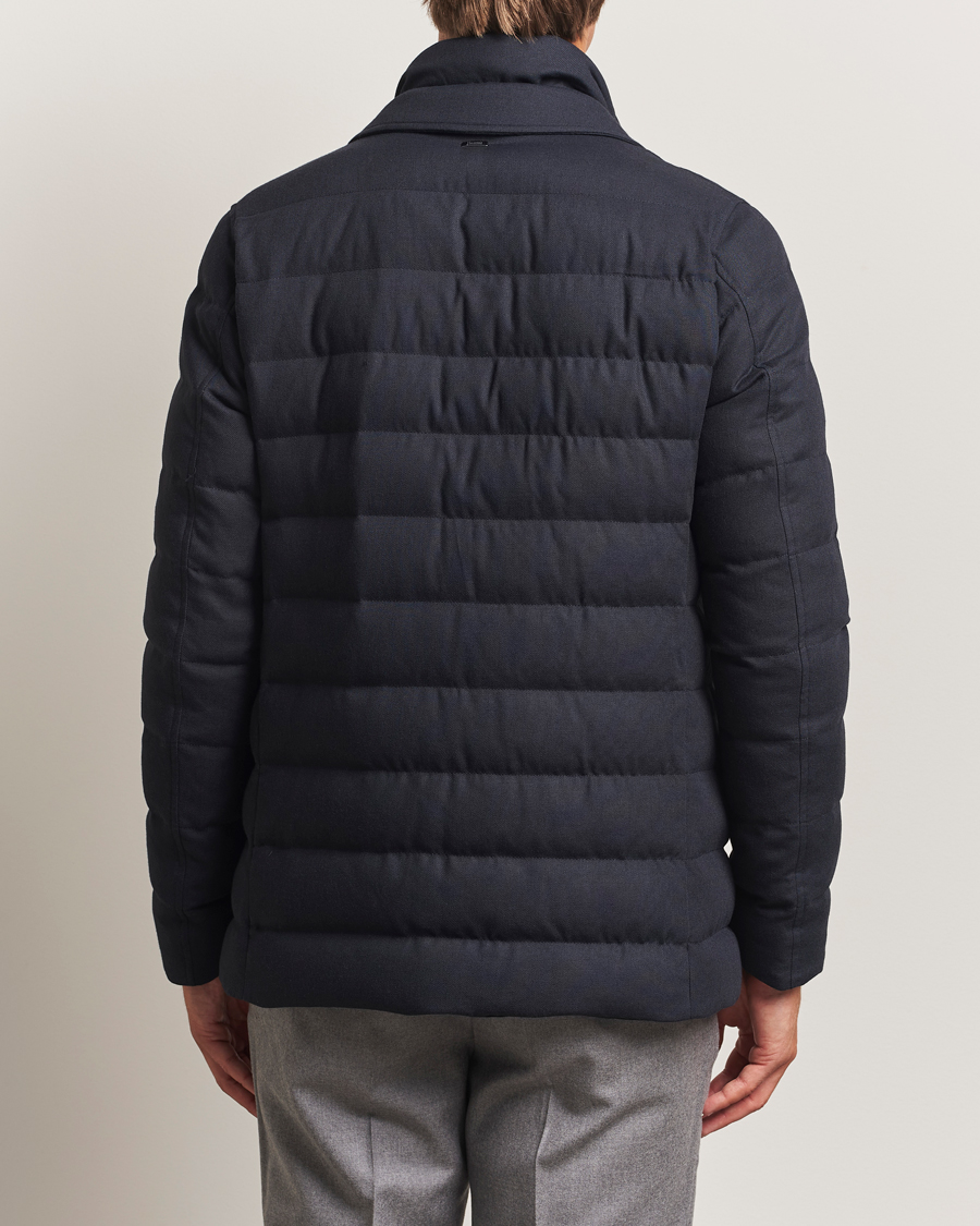 Herr | Jackor | Herno | Flannel Down Blazer Navy