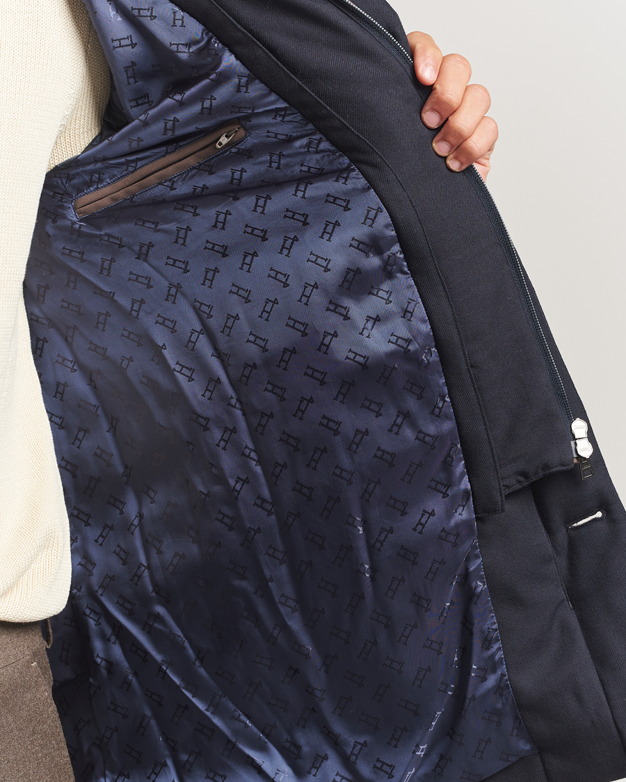 Herr | Jackor | Herno | Flannel Down Coat Navy