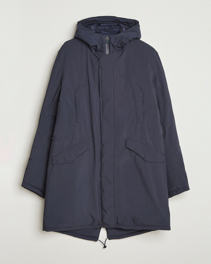 Herr | Jackor | Herno | Waterproof Fishtail Parka Navy