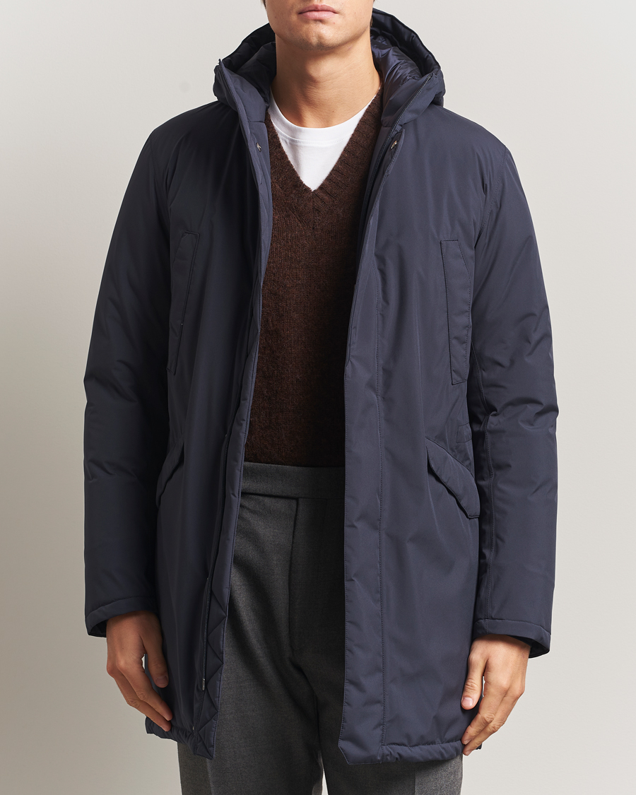 Herr | Jackor | Herno | Waterproof Fishtail Parka Navy