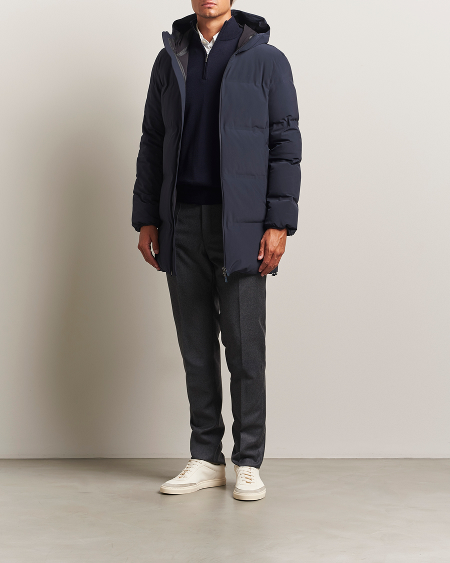 Herr | Jackor | Herno | Waterproof Stretch Down Parka Navy