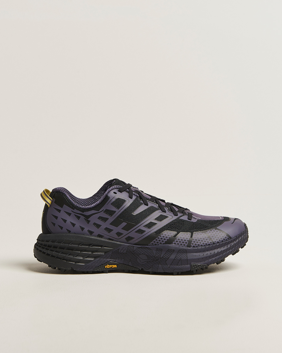 Herr | Trail Sneakers | Hoka | One Speedgoat 2 Trail Sneakers Black/Squid Ink