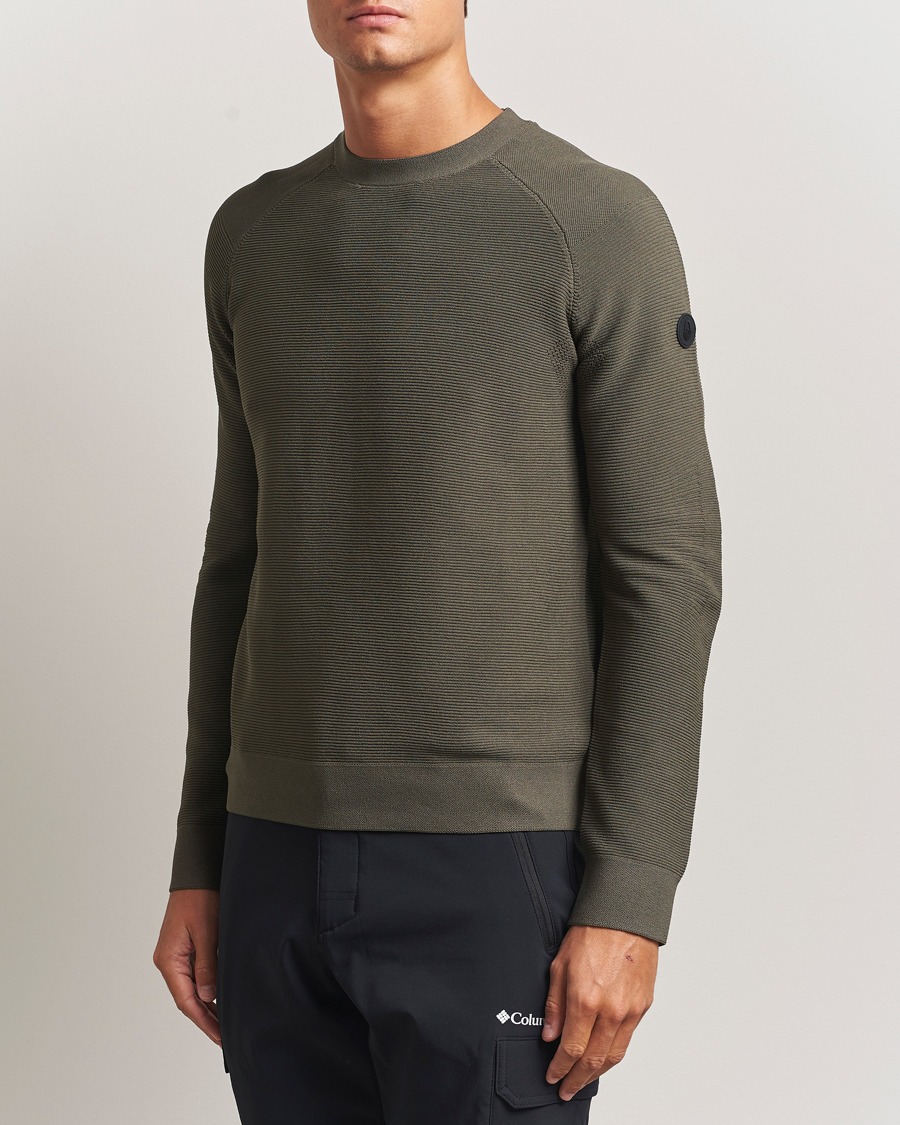 Herr | Tröjor | Sail Racing | Element Seamless Crew Neck Mud Green