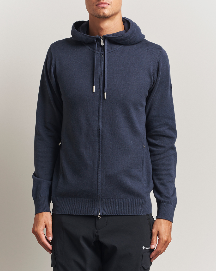 Herr | Tröjor | Sail Racing | Bowman Knitted Full Zip Hoodie Navy