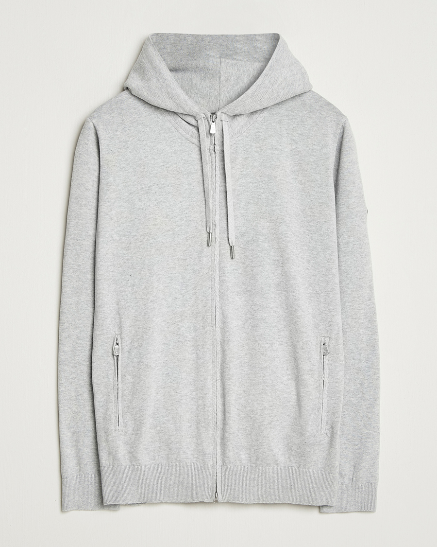 Herr | Tröjor | Sail Racing | Bowman Knitted Full Zip Hoodie Grey Melange