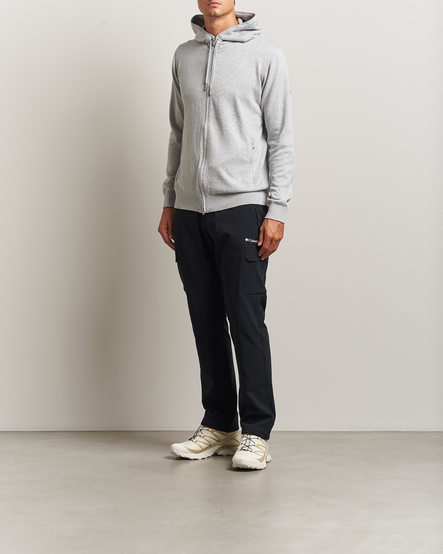 Herr | Tröjor | Sail Racing | Bowman Knitted Full Zip Hoodie Grey Melange