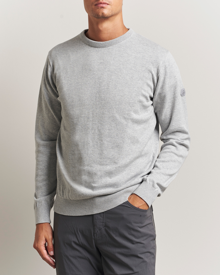Herr | Tröjor | Sail Racing | Bowman Knitted Crew Neck Grey Melange