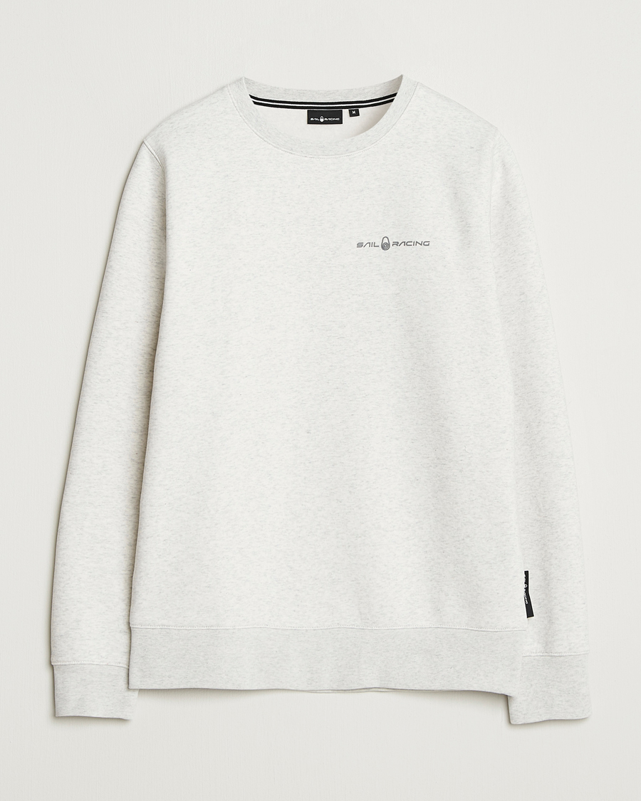 Herr | Tröjor | Sail Racing | Bowman Crew Neck Sweatshirt Light Grey Melange