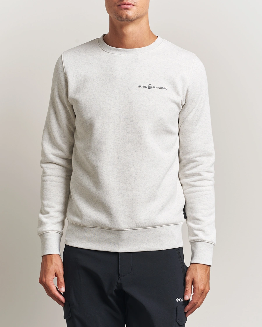 Herr | Tröjor | Sail Racing | Bowman Crew Neck Sweatshirt Light Grey Melange