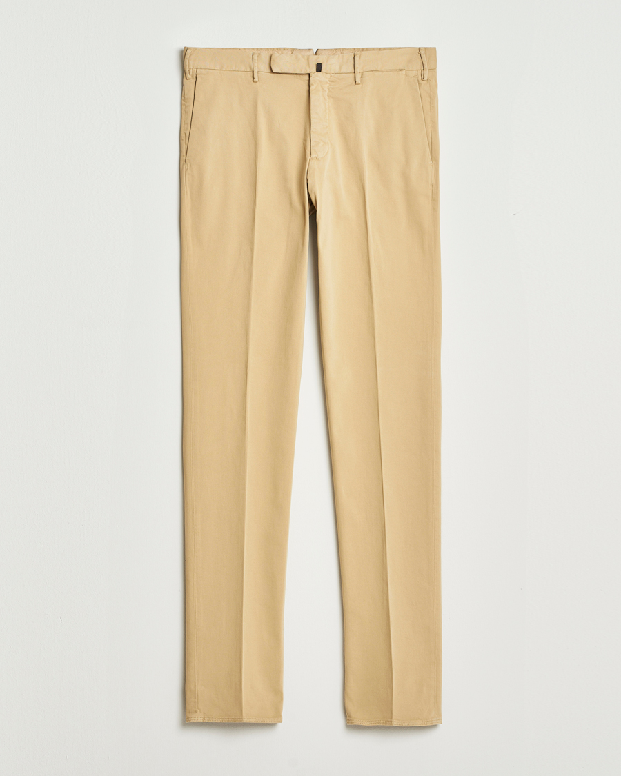 Herr | Byxor | Incotex | Slim Fit Cotton Stretch Chinos Beige