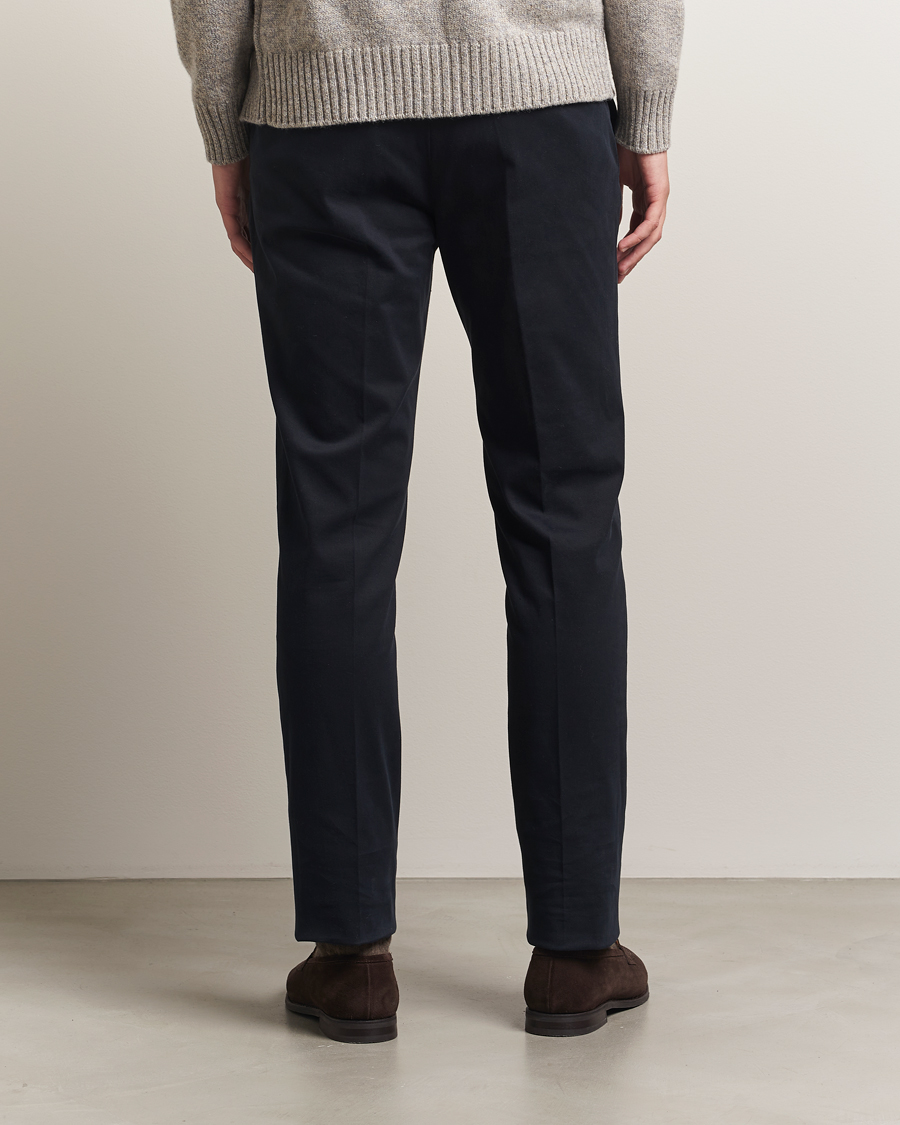 Herr | Byxor | Incotex | Slim Fit Cotton Stretch Chinos Navy