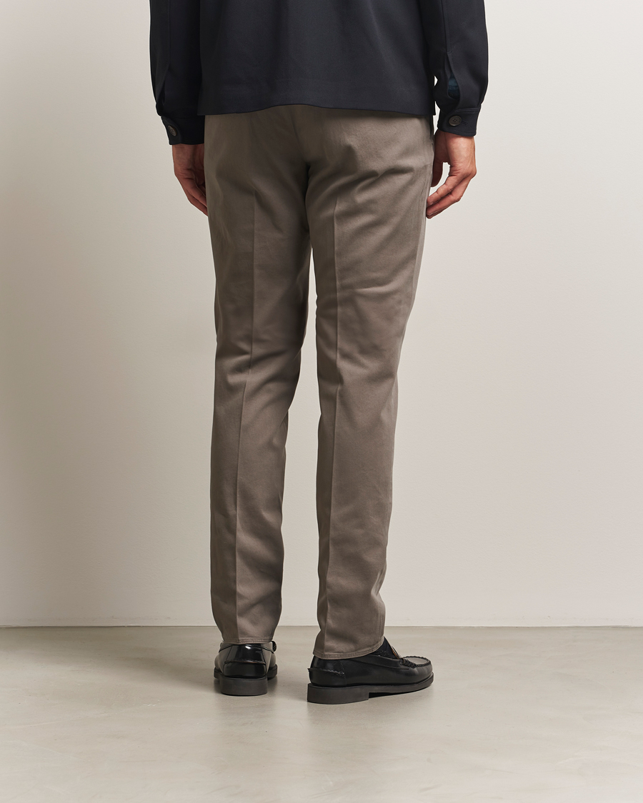 Herr | Byxor | Incotex | Slim Fit Cotton Stretch Chinos Grey