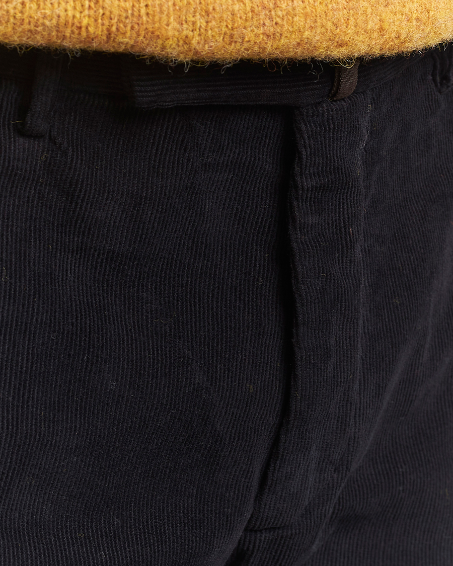 Herr | Byxor | Incotex | Slim Fit Baby Corduroy Trousers Navy