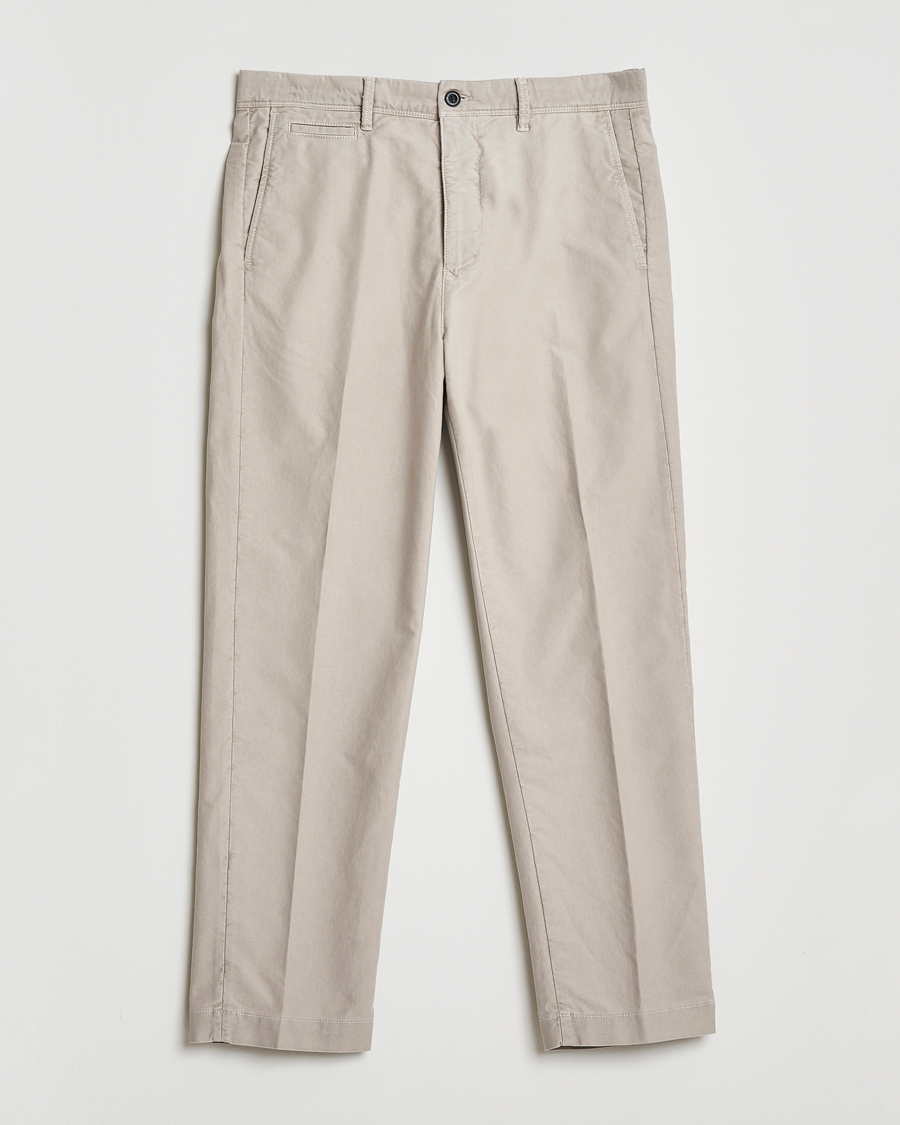 Herr | Byxor | Incotex | Regular Fit Garment Dyed Slacks Beige