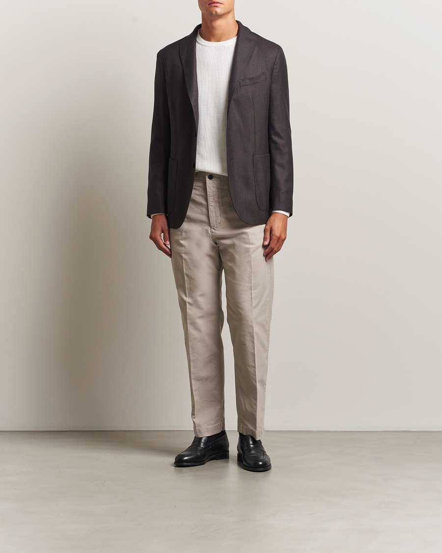 Herr | Byxor | Incotex | Regular Fit Garment Dyed Slacks Beige