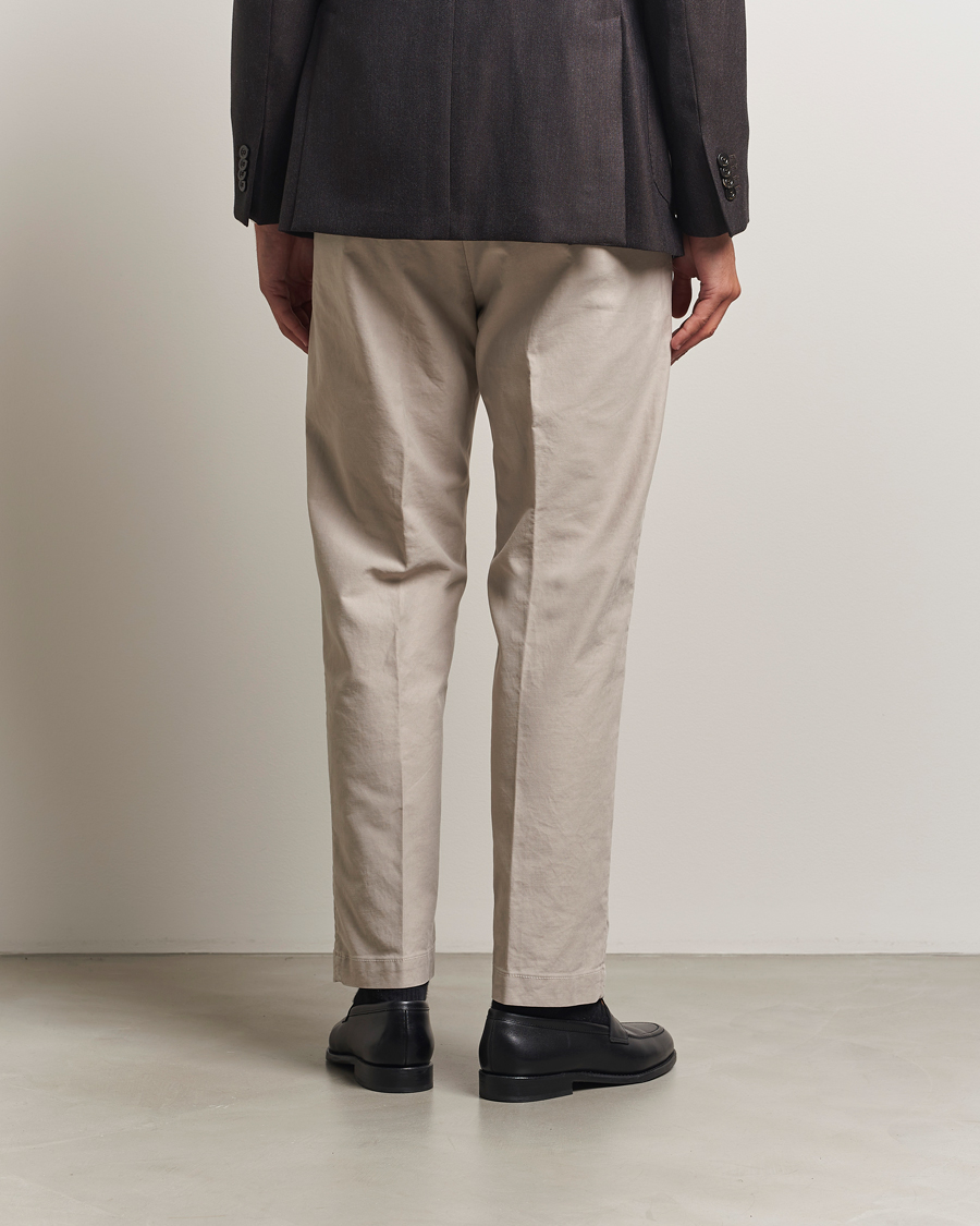 Herr | Byxor | Incotex | Regular Fit Garment Dyed Slacks Beige