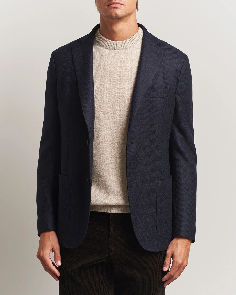 Herr | Kavajer | Incotex | Wool/Cashmere Blazer Navy