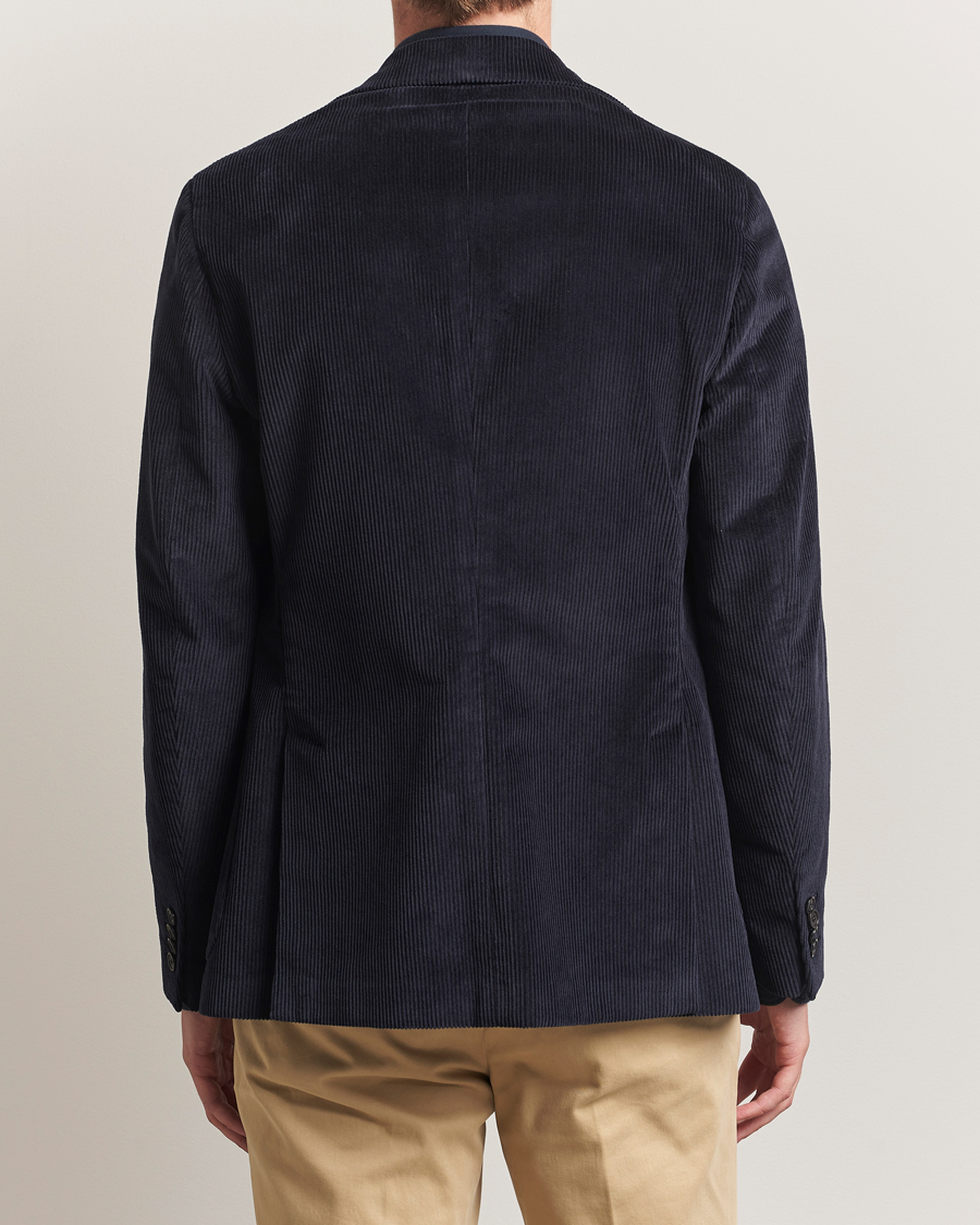 Herr | Kavajer | Incotex | Corduroy Blazer Navy